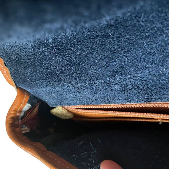 Dooney and Bourke All Weather Equestrian Crossbody Bag Navy Blue Vintage 90 EUC - Picture 11 of 15